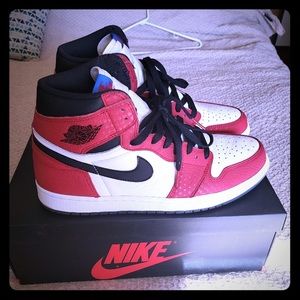 Gently worn 2x Jordan 1 Retro High Spider-man